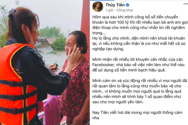 Thủy Tiên trải lòng về việc làm từ thiện